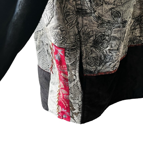Flashback Deadstock Velvet and Tapestry Mixed Media Patchwork Jacket, Sz L - Picture 9 of 15
